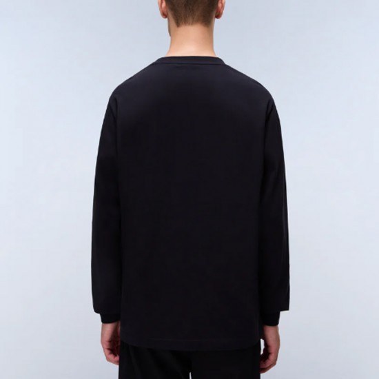 NAPAPIJRI T-SHIRT S-BOX RELAXED FIT LOGO ΜΑΥΡΟ NAPAPIJRI T-SHIRT S-BOX RELAXED FIT LOGO ΜΑΥΡΟ