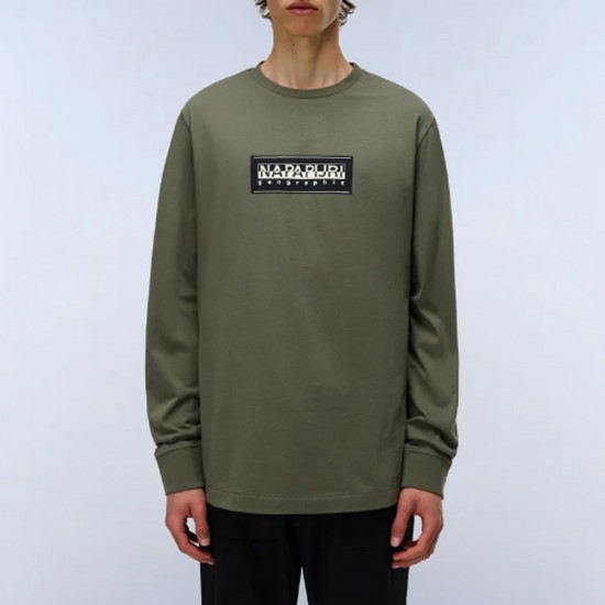 NAPAPIJRI T-SHIRT S-BOX RELAXED FIT LOGO ΛΑΔΙ NAPAPIJRI T-SHIRT S-BOX RELAXED FIT LOGO ΛΑΔΙ