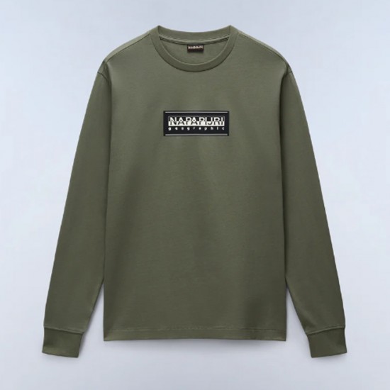 NAPAPIJRI T-SHIRT S-BOX RELAXED FIT LOGO ΛΑΔΙ NAPAPIJRI T-SHIRT S-BOX RELAXED FIT LOGO ΛΑΔΙ