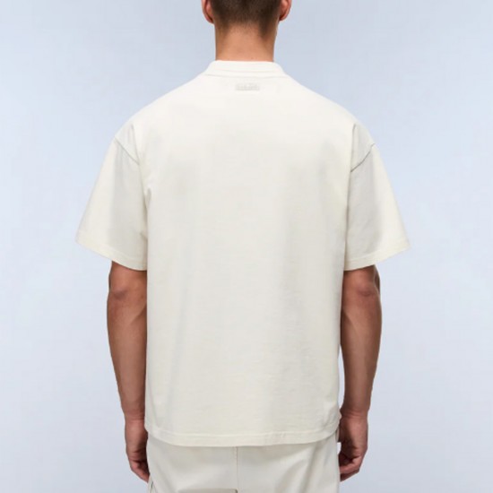 NAPAPIJRI T-SHIRT S-BRAIES LOOSE PREMIUM FIT LOGO ΕΚΡΟΥ NAPAPIJRI T-SHIRT S-BRAIES LOOSE PREMIUM FIT LOGO ΕΚΡΟΥ