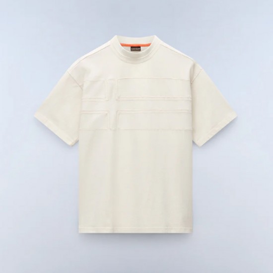 NAPAPIJRI T-SHIRT S-BRAIES LOOSE PREMIUM FIT LOGO ΕΚΡΟΥ NAPAPIJRI T-SHIRT S-BRAIES LOOSE PREMIUM FIT LOGO ΕΚΡΟΥ