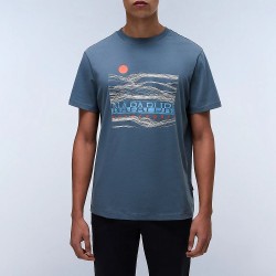 NAPAPIJRI T-SHIRT S-BUTI RELAXED FIT LOGO ΠΕΤΡΟΛ