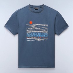 NAPAPIJRI T-SHIRT S-BUTI RELAXED FIT LOGO ΠΕΤΡΟΛ
