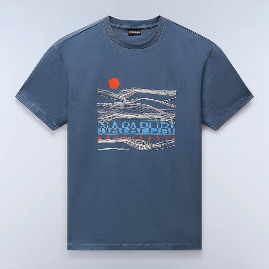 NAPAPIJRI T-SHIRT S-BUTI RELAXED FIT LOGO ΠΕΤΡΟΛ NAPAPIJRI T-SHIRT S-BUTI RELAXED FIT LOGO ΠΕΤΡΟΛ