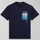 NAPAPIJRI T-SHIRT CANADA REGULAR FIT LOGO ΜΠΛΕ NAPAPIJRI T-SHIRT CANADA REGULAR FIT LOGO ΜΠΛΕ