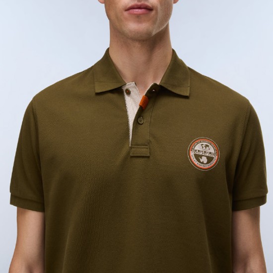 NAPAPIJRI POLO E-CLANIS RELAXED FIT LOGO ΛΑΔΙ