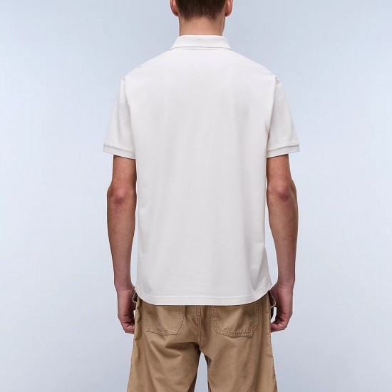 NAPAPIJRI POLO E-CLANIS RELAXED FIT LOGO ΕΚΡΟΥ