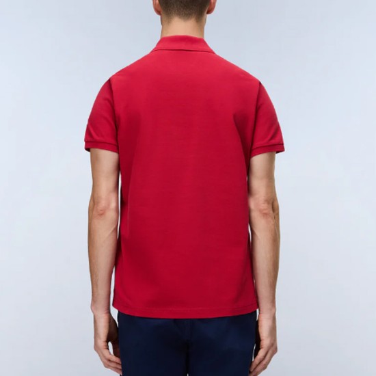 NAPAPIJRI POLO E-CLANIS RELAXED FIT LOGO ΚΟΚΚΙΝΟ