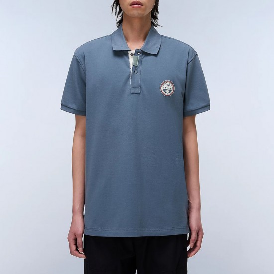 NAPAPIJRI POLO E-CLANIS RELAXED FIT LOGO ΠΕΤΡΟΛ NAPAPIJRI POLO E-CLANIS RELAXED FIT LOGO ΠΕΤΡΟΛ
