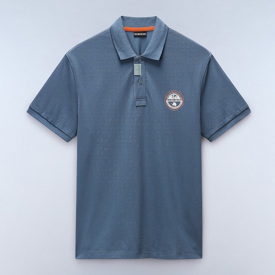 NAPAPIJRI POLO E-CLANIS RELAXED FIT LOGO ΠΕΤΡΟΛ NAPAPIJRI POLO E-CLANIS RELAXED FIT LOGO ΠΕΤΡΟΛ