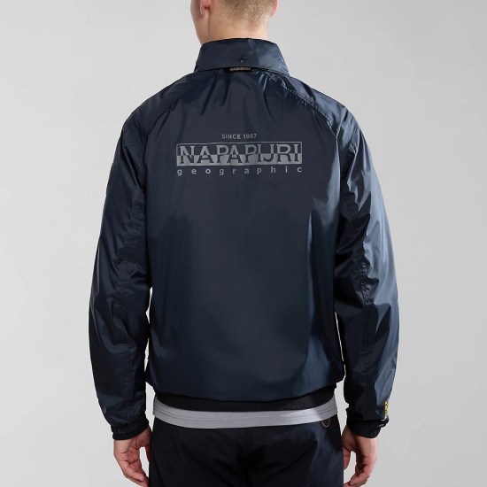 NAPAPIJRI ΜΠΟΥΦΑΝ A-CLOUDY REGULAR FIT ΜΕ ΚΟΥΚΟΥΛΑ ΜΑΥΡΟ