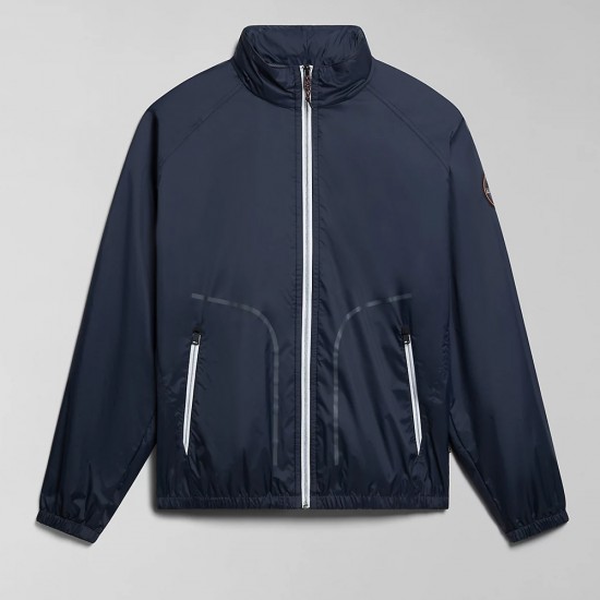 NAPAPIJRI ΜΠΟΥΦΑΝ A-CLOUDY REGULAR FIT ΜΕ ΚΟΥΚΟΥΛΑ ΜΑΥΡΟ