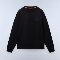 NAPAPIJRI T-SHIRT S-COLDIRAI LOOSE PREMIUM FIT ΠΙΣΩ LOGO ΜΑΥΡΟ