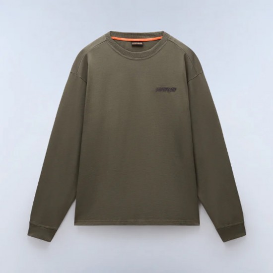 NAPAPIJRI T-SHIRT S-COLDIRAI LOOSE PREMIUM FIT ΠΙΣΩ LOGO ΛΑΔΙ