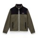 NAPAPIJRI ΖΑΚΕΤΑ DERGANA FLEECE REGULAR FIT ΜΑΥΡΟ-ΛΑΔΙ