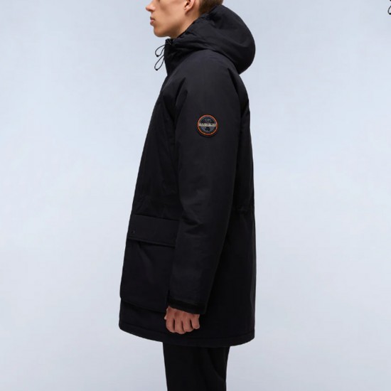 NAPAPIJRI ΜΠΟΥΦΑΝ PARKA DIRIES WATERPROOF ΜΕ ΚΟΥΚΟΥΛΑ ΜΑΥΡΟ NAPAPIJRI ΜΠΟΥΦΑΝ PARKA DIRIES WATERPROOF ΜΕ ΚΟΥΚΟΥΛΑ ΜΑΥΡΟ