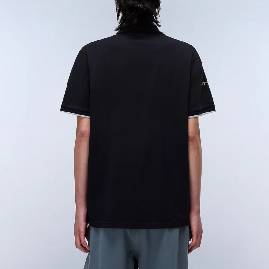 NAPAPIJRI POLO E-BADGE REGULAR FIT ΜΠΛΕ