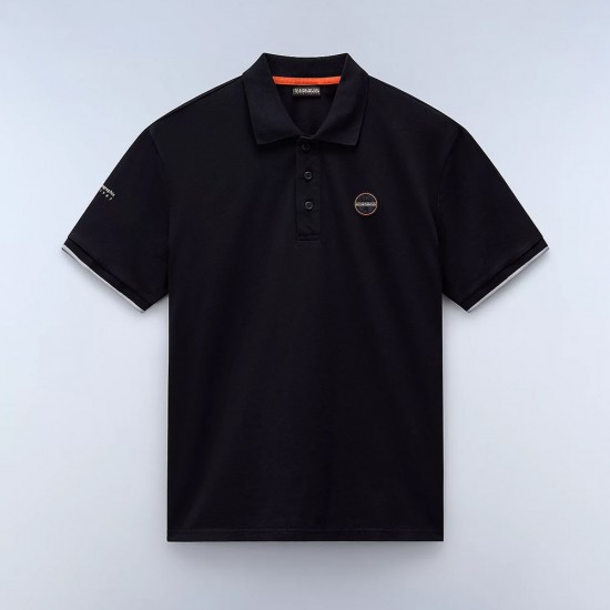 NAPAPIJRI POLO E-BADGE REGULAR FIT ΜΠΛΕ