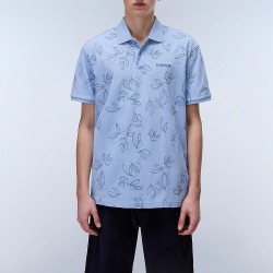 NAPAPIJRI POLO E-BROLIO RELAXED FIT ΜΕ ΚΕΝΤΗΜΑ ΣΙΕΛ