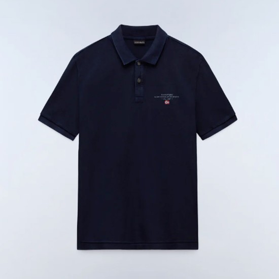 NAPAPIJRI POLO ELBAS REGULAR FIT LOGO ΜΠΛΕ