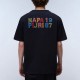 NAPAPIJRI T-SHIRT S-ELIOR RELAXED FIT BACK PRINT ΜΑΥΡΟ