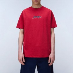 NAPAPIJRI T-SHIRT S-ELIOR RELAXED FIT BACK PRINT ΚΟΚΚΙΝΟ