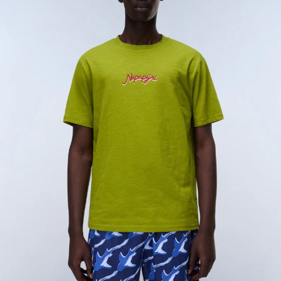 NAPAPIJRI T-SHIRT S-ELIOR RELAXED FIT BACK PRINT ΛΑΧΑΝΙ