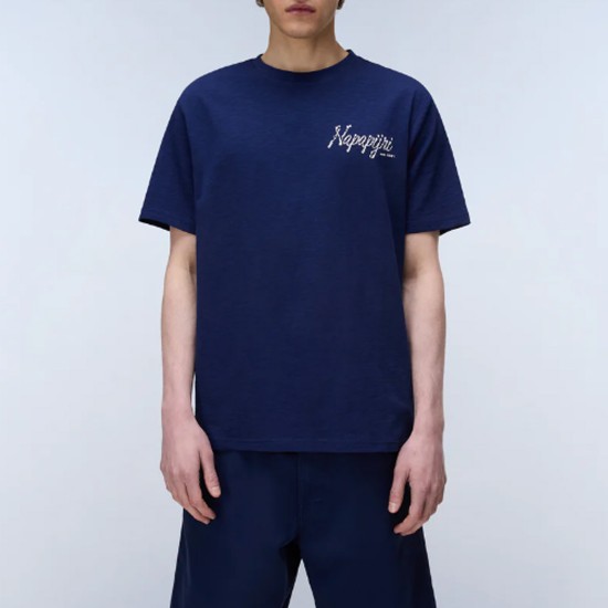 NAPAPIJRI T-SHIRT S-ELIOR RELAXED FIT BACK PRINT ΑΝΟΙΧΤΟ ΜΠΛΕ