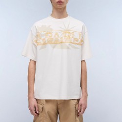 NAPAPIJRI T-SHIRT S-FIORA-LOOSE PREMIUM FIT LOGO ΛΕΥΚΟ