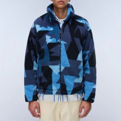 NAPAPIJRI ΜΠΟΥΦΑΝ FLEECE LOOSE PREMIUM ALLOVER PRINT ΜΠΛΕ