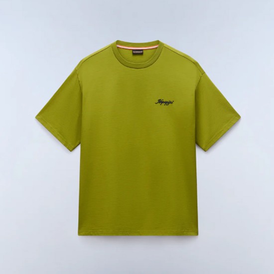 NAPAPIJRI T-SHIRT S-FLUORITE LOOSE PREMIUM FIT BACK PRINT ΛΑΧΑΝΙ