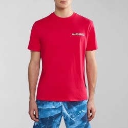 NAPAPIJRI T-SHIRT S-GRAS REGULAR FIT ΚΟΚΚΙΝΟ