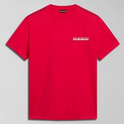NAPAPIJRI T-SHIRT S-GRAS REGULAR FIT ΚΟΚΚΙΝΟ