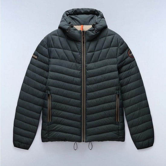 NAPAPIJRI ΜΠΟΥΦΑΝ A-LAPAZ REGULAR FIT ΜΕ ΚΟΥΚΟΥΛΑ ΛΑΔΙ