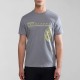 NAPAPIJRI T-SHIRT S-MANTA REGULAR FIT LOGO ΓΚΡΙ NAPAPIJRI T-SHIRT S-MANTA REGULAR FIT LOGO ΓΚΡΙ
