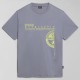 NAPAPIJRI T-SHIRT S-MANTA REGULAR FIT LOGO ΓΚΡΙ NAPAPIJRI T-SHIRT S-MANTA REGULAR FIT LOGO ΓΚΡΙ