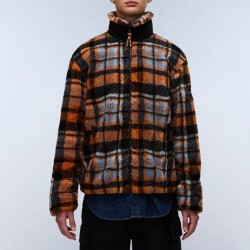 NAPAPIJRI ΖΑΚΕΤΑ FLEECE T-MONTEPIANA RELAXED FIT ΚΑΡΩ ΠΟΛΥΧΡΩΜΟ
