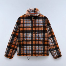 NAPAPIJRI ΖΑΚΕΤΑ FLEECE T-MONTEPIANA RELAXED FIT ΚΑΡΩ ΠΟΛΥΧΡΩΜΟ