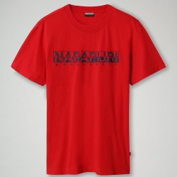 Κοντομάνικο T-Shirt SOLANOS Napapijri (κόκκινο)