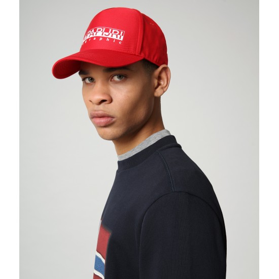 Napapijri Καπέλο Jockey FRAMING 2  κόκκινο