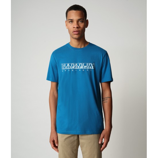 Napapijri T-Shirt SALLAR μπλε ρουά Napapijri T-Shirt SALLAR μπλε ρουά