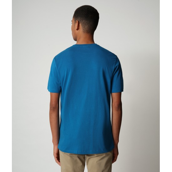 Napapijri T-Shirt SALLAR μπλε ρουά Napapijri T-Shirt SALLAR μπλε ρουά