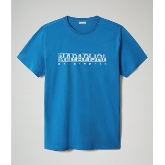 Napapijri T-Shirt SALLAR μπλε ρουά Napapijri T-Shirt SALLAR μπλε ρουά