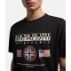 Napapijri T-Shirt TURIN μάυρο Napapijri T-Shirt TURIN μάυρο
