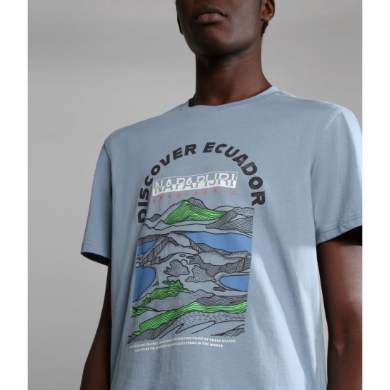 NAPAPIJRI T-Shirt Sangay σιελ NAPAPIJRI T-Shirt Sangay σιελ