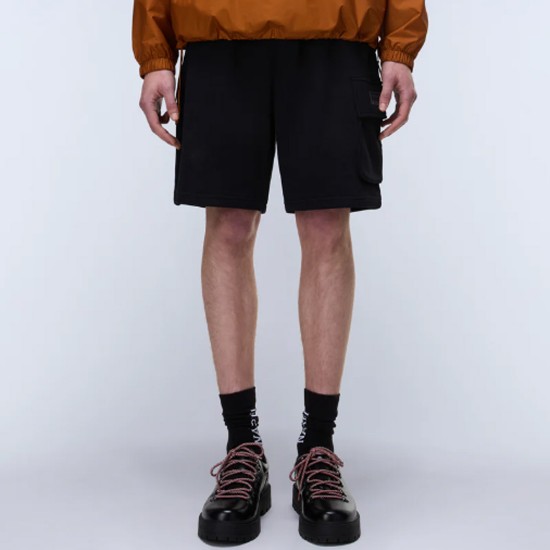 NAPAPIJRI ΒΕΡΜΟΥΔΑ N-BOX RELAXED FIT LOGO CARGO ΜΑΥΡΟ