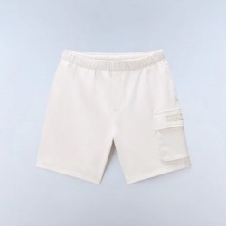 NAPAPIJRI ΒΕΡΜΟΥΔΑ N-BOX RELAXED FIT LOGO CARGO ΕΚΡΟΥ