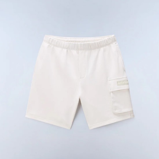 NAPAPIJRI ΒΕΡΜΟΥΔΑ N-BOX RELAXED FIT LOGO CARGO ΕΚΡΟΥ