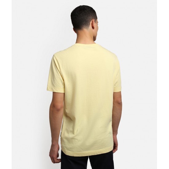 Napapijri T-Shirt S-AYAS κίτρινο Napapijri T-Shirt S-AYAS κίτρινο