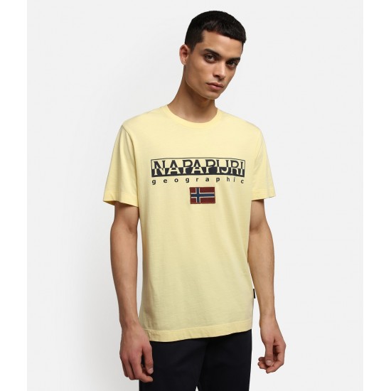 Napapijri T-Shirt S-AYAS κίτρινο
